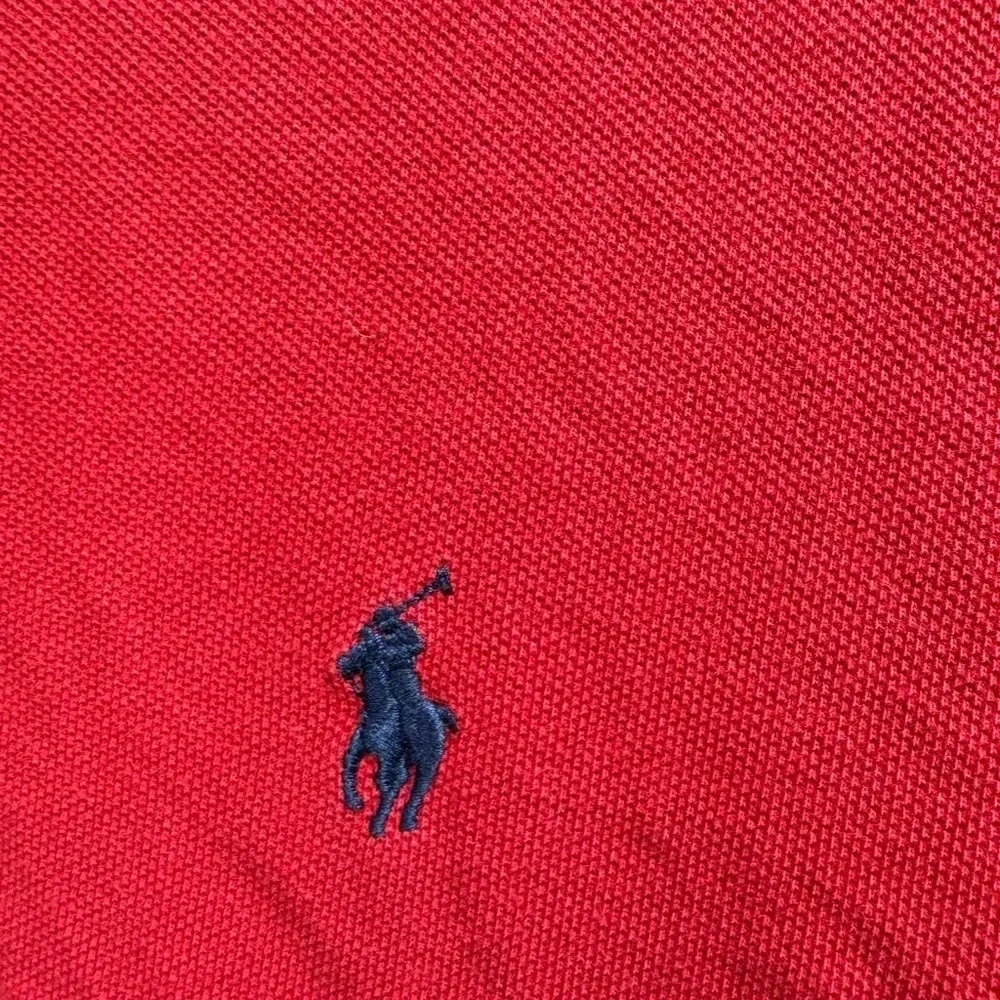 POLO Ralph Lauren MENS Short‎ Sleeve Red Polo Shirt Size Large